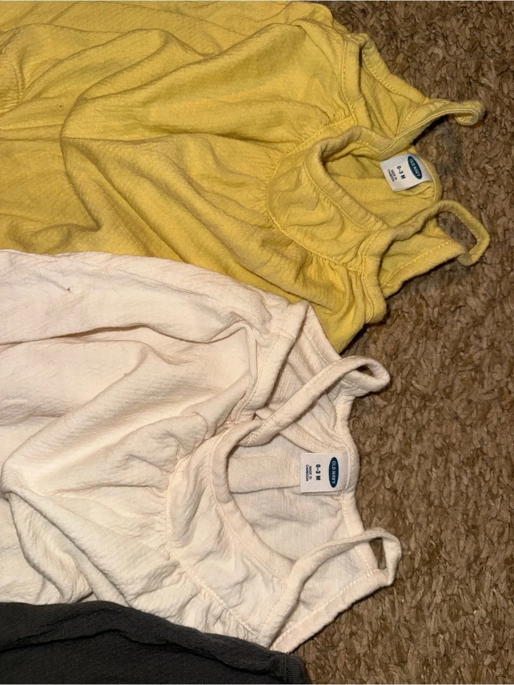 Baby Jumpsuits - Yellow, White, Black